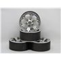 1.9" beadlock fälgar i eloxerad aluminium till RC Crawler Scale 4st - Hexo- Silver