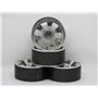 1.9" beadlock fälgar i eloxerad aluminium till RC Crawler Scale 4st - Hexo- Silver
