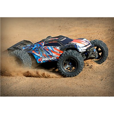 Radiostyrd bil E-REVO 4WD TSM TQI Monster Truck Orange Borstlös 1:10 ARTR