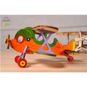 Ugears Mini Biplane - Dubbelvinge Ugears Mini-Biplane