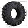 Däck 1.0" med grova mönster till Axial SCX24 1/24 inkl Foam - 4 st