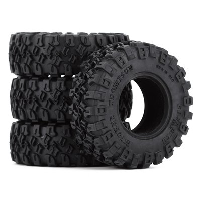 Däck 1.0" med grova mönster till Axial SCX24 1/24 inkl Foam - 4 st