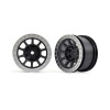 Fälg Grå med Kromad Ring 2.2" 2WD Bak 2 st