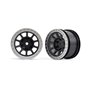 Fälg Grå med Kromad Ring 2.2" 2WD Bak 2 st