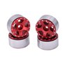 Beadlock Fälg SCX24 1/24 Axial Aluminium - Sjöstjärna - Röd - 4 st