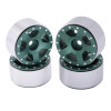 Beadlock Fälg SCX24 1/24 Axial Aluminium - Sjöstjärna - Grön - 4 st