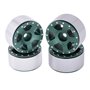 Beadlock Fälg SCX24 1/24 Axial Aluminium - Sjöstjärna - Grön - 4 st
