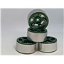 Beadlock Fälg SCX24 1/24 Axial Aluminium - Sjöstjärna - Grön - 4 st