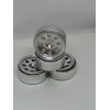 Beadlock Fälg Axial SCX24 8-hål Aluminium - Blom - Silver - 4 st