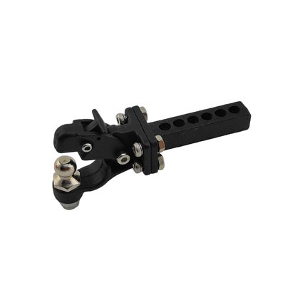 Dragkrok med låsfunktion i aluminium till RC Crawler Scale 1/10 - Svart