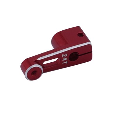Servoarm SCX24 Aluminium 24T - Röd