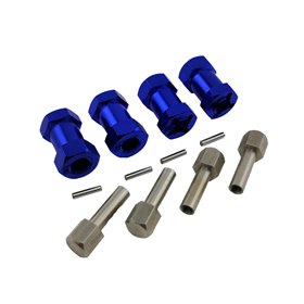 Hex Adapter Universal 12x20mm M8x24,5mm - Blå - 4 st