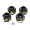 Hex Adapter Mässing +3mm 12x8mm Tot 32g - 4 st