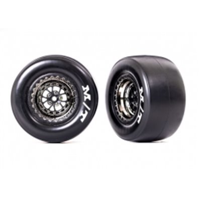 Däck & Fälg Bak Svart Krom Mickey Thompson (2)  Drag Slash