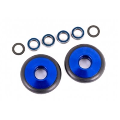 Hjul Set Alu Blå Wheelie Bar  Drag Slash