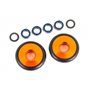 Hjul Set Alu Orange Wheelie Bar  Drag Slash