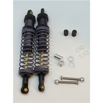 Stötdämpare i aluminium till RC bil 110x18mm Svart 2 st