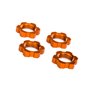 Hjulmutter 17mm Aluminium Orange E-Revo, X-Maxx, Sledge 4 st