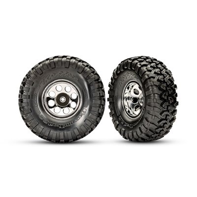 Däck & Fälg 2.2 Canyon Trail 5.3" Classic Krom till 8255A Axel 2 st