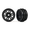 Fälg 12-Eker Svart 1.0" 2 st