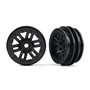 Fälg 12-Eker Svart 1.0" 2 st