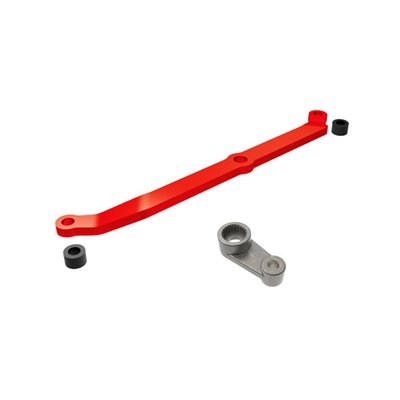 Styrlänkage i aluminium till TRX-4M Röd