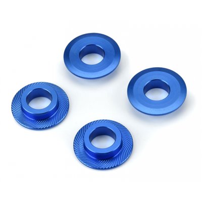 Billet Adapter Bricka för Raid 5.7" 24mm fälgar X-MAXX Blå 4 st