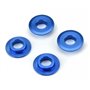 Billet Adapter Bricka för Raid 5.7" 24mm fälgar X-MAXX Blå 4 st
