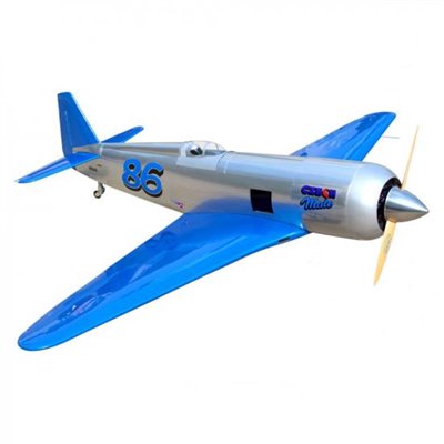YAK-11 Reno Air Race Czech Mate 1776mm spv. 35cc Gas Pearl blå/krom med el landställ ARF