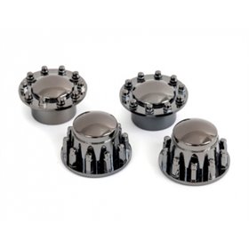 Navkapslar Svart krom TRX-6 2.2" Fälg (2+2)
