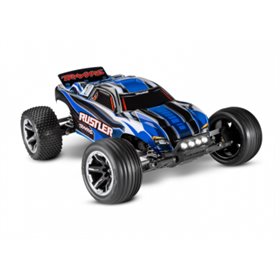 Radiostyrd bil Rustler 2WD 1/10 RTR TQ Blå LED - Med Batteri/Laddare