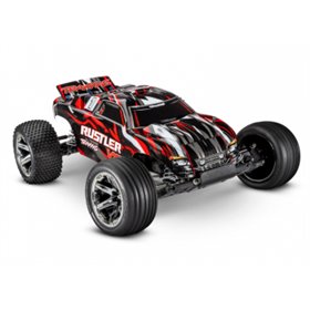 Radiostyrd bil Rustler VXL 2WD 1/10 RTR TQi TSM Röd 272R - utan Batt/Ladd