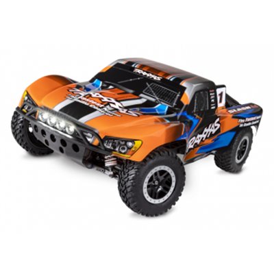 Radiostyrd bil Slash 4x4 XL-5 1/10 RTR TQ Orange LED med Batt/Laddare