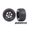 Däck och Fälg Gravix till X-Maxx Svart 2 st