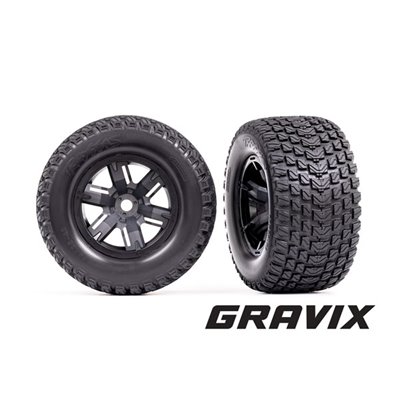 Däck och Fälg Gravix till X-Maxx Svart 2 st