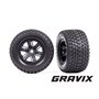 Däck och Fälg Gravix till X-Maxx Svart 2 st