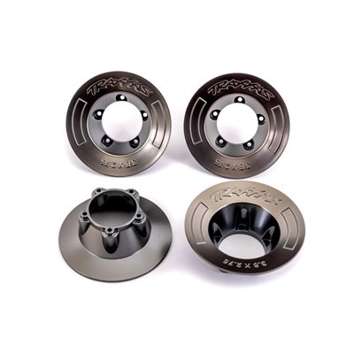 Navkapslar i Matt Svart Krom för Hjul 9572 4 st