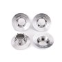 Navkapslar i Matt Krom för Hjul 9572 4 st