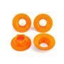 Navkapslar i Neon Orange för Hjul 9572 4 st