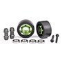 Hjul i Alu för Wheelie Bar Set inkl Kullager till X-Maxx, XRT, Maxx & Sledge Grön 2 st