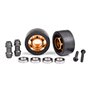 Hjul i Alu för Wheelie Bar Set inkl Kullager till X-Maxx, XRT, Maxx & Sledge Orange 2 st