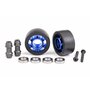 Hjul i Alu för Wheelie Bar Set inkl Kullager till X-Maxx, XRT, Maxx & Sledge Blå 2 st