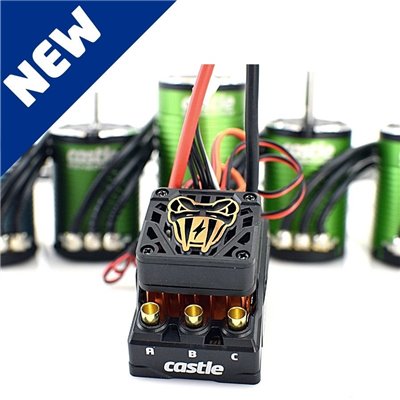 Combo Copperhead 10 Sensor ESC med 1412-2400KV 5mm