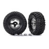 Däck & Fälg 2,2" Canyon Trail Krom med Navkapslar - Kräver Hjulaxel 8255A