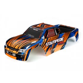 Kaross Stampede 2WD VXL Orange &amp Blå Målad