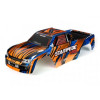 Kaross Stampede 2WD VXL Orange &amp Blå Målad