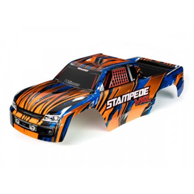 Kaross Stampede 2WD VXL Orange &amp Blå Målad