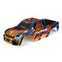 Kaross Stampede 2WD VXL Orange &amp Blå Målad