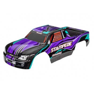 Kaross Stampede 2WD Lila Målad