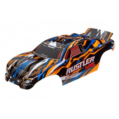 Kaross Rustler VXL 2WD Orange Målad